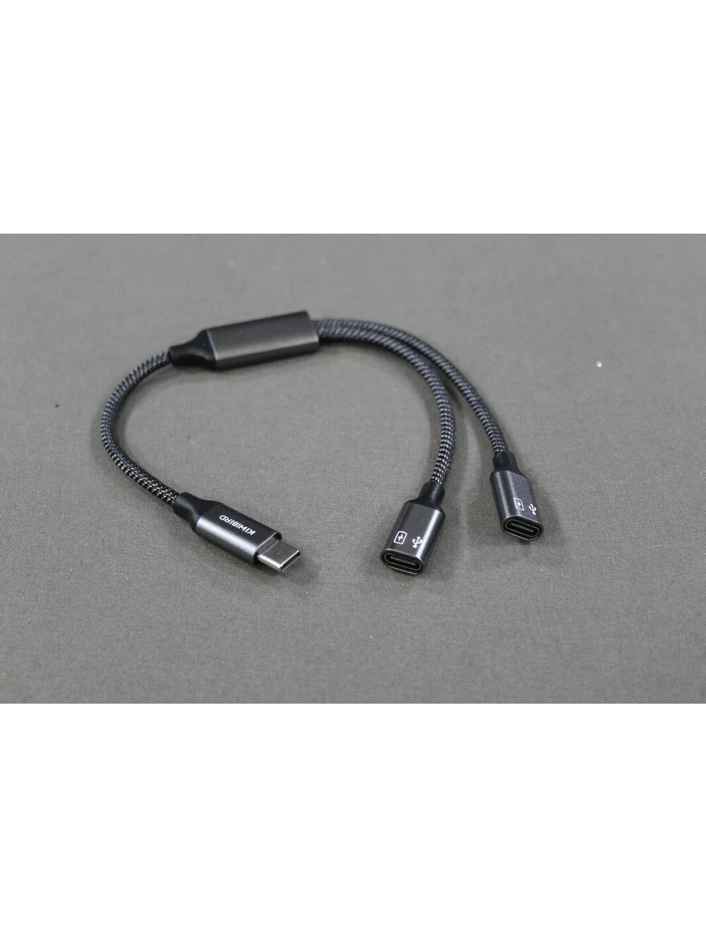 KIMIBIRD Dual USB-C Adapter Splitter Cable - Braided Nylon